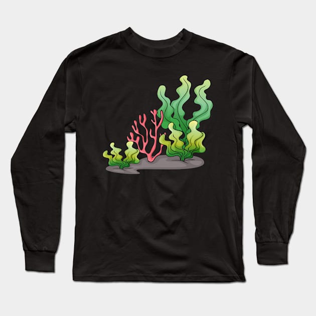 I love algae | Alga tang kelp botany Long Sleeve T-Shirt by skaterly